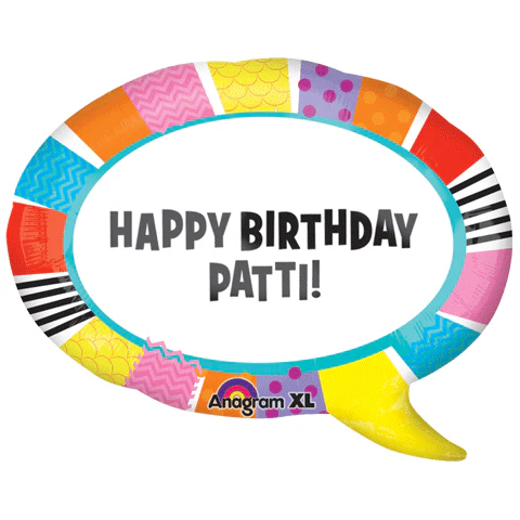 28" Create Your Own Word Bubble Balloon Packaged