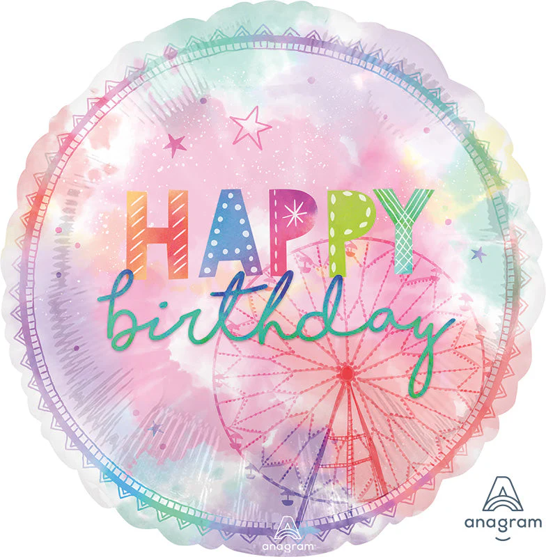 28" Jumbo Happy Birthday Girl-chella Foil Balloon