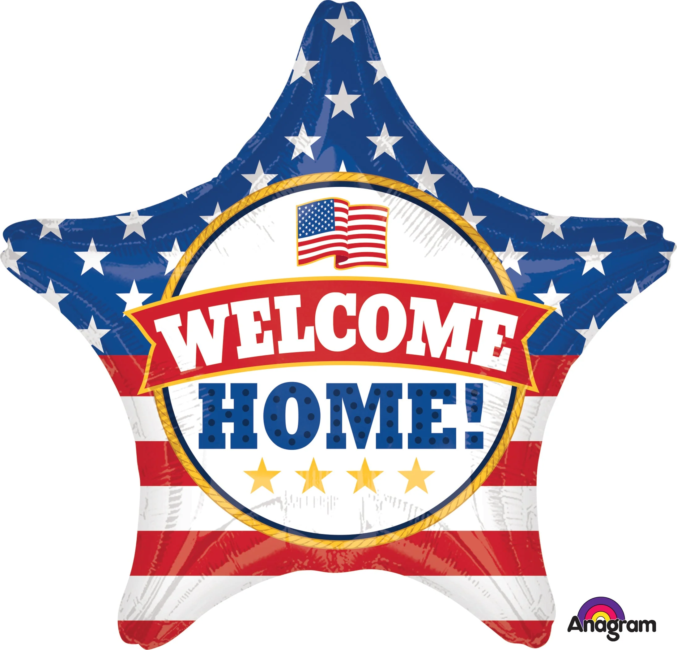 28" Jumbo Welcome Back Patriotic Balloon