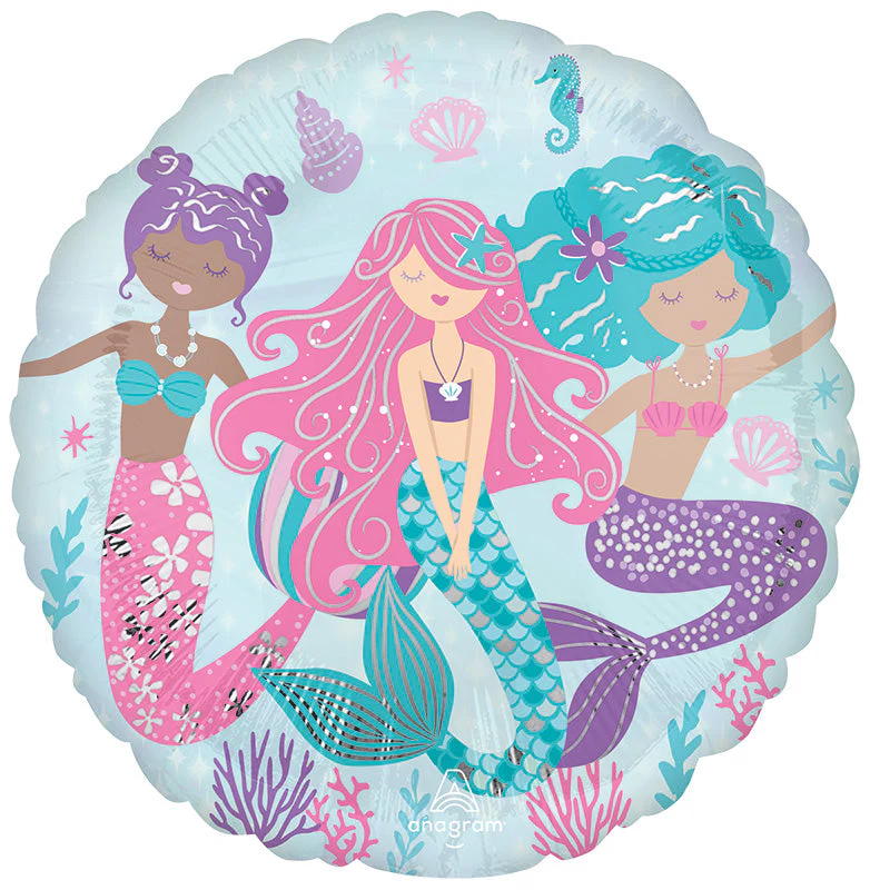 28" Shimmering Mermaid Foil Balloon