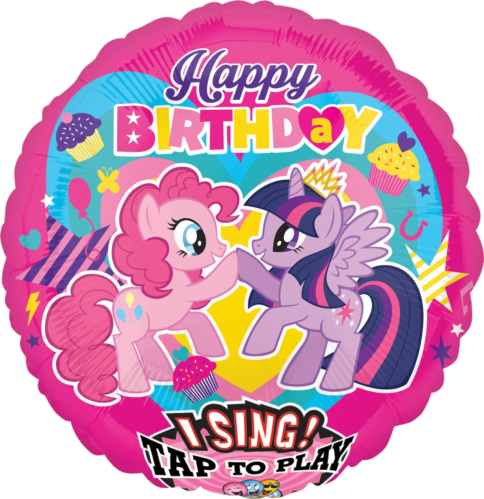 28" Singing Balloon Birthday My Little Pony Balloon Packaged