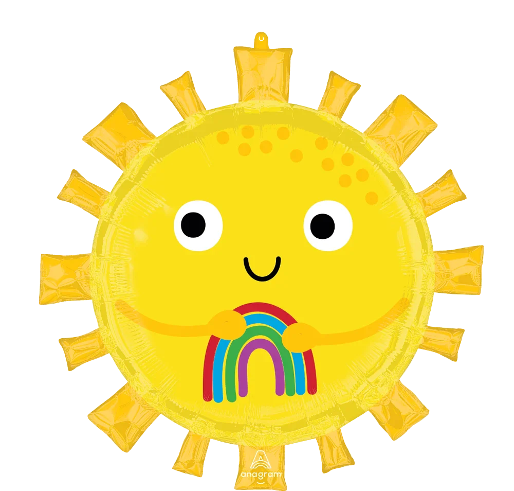 28" Jumbo Happy Sun Foil Balloon