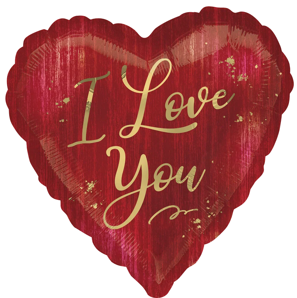 28" Jumbo I Love You Rouge Foil Balloon