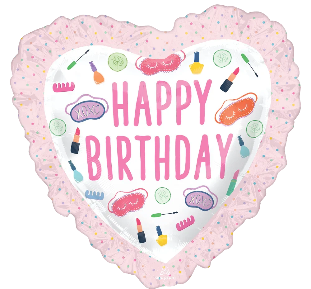 28" Happy Birthday Jumbo Spa Party Foil Balloon