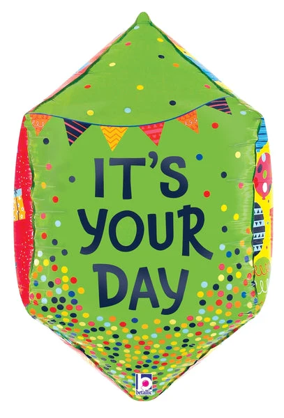29" Foil Shape Dimensional Birthday Foil Balloon - Image 2