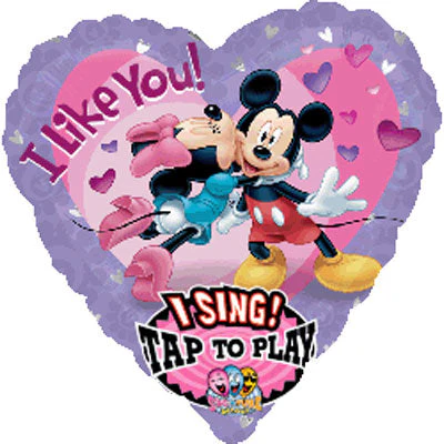 29" Sing-A-Tune Mickey & Minnie Love Balloon