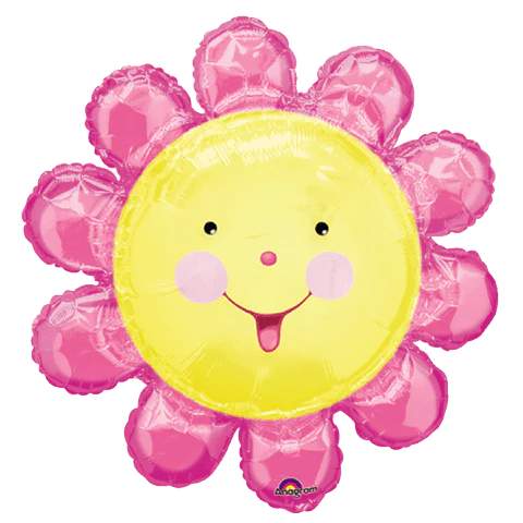 29" SuperShape Chatterbox Pink Flower Balloon