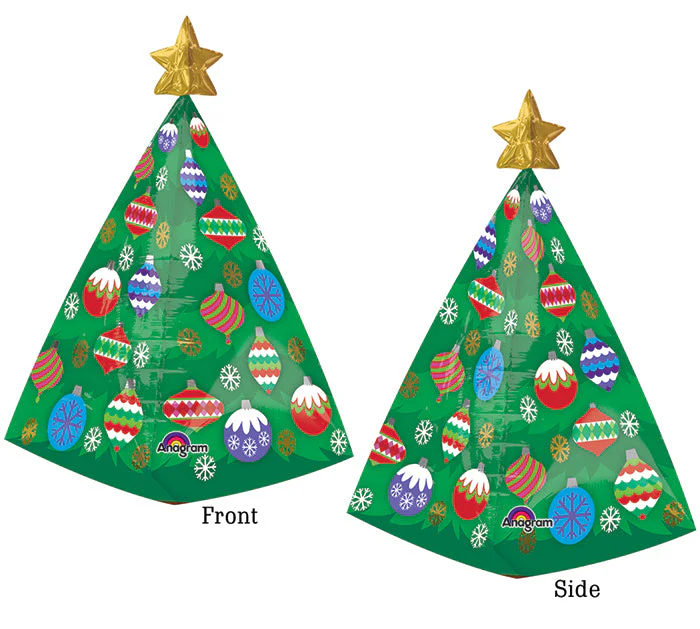 29" UltraShape Christmas Tree with Star Balloon Packaged
