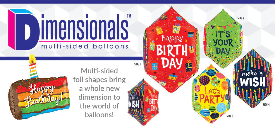 29" Multi-Sided Air Filled Foil Balloon Shape packed With Straw Dimensionals Spider - Image 3