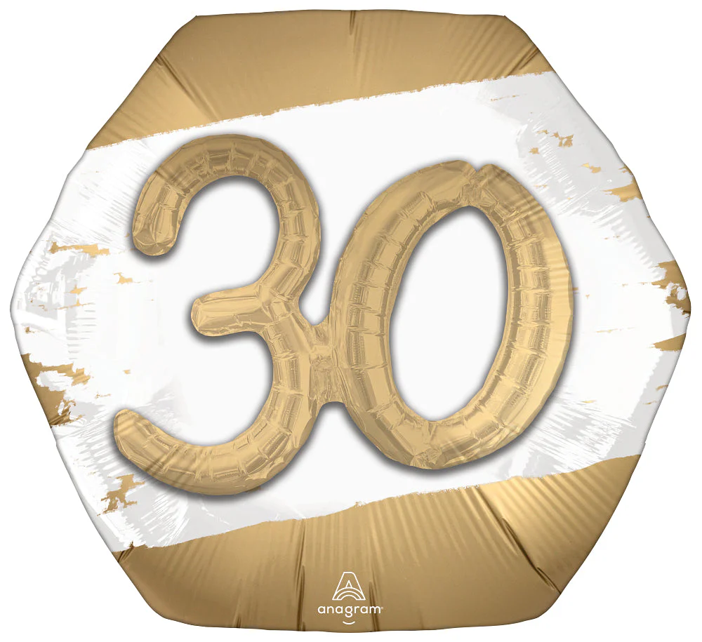 30" Multi-Balloon Golden Age 30 Foil Balloon