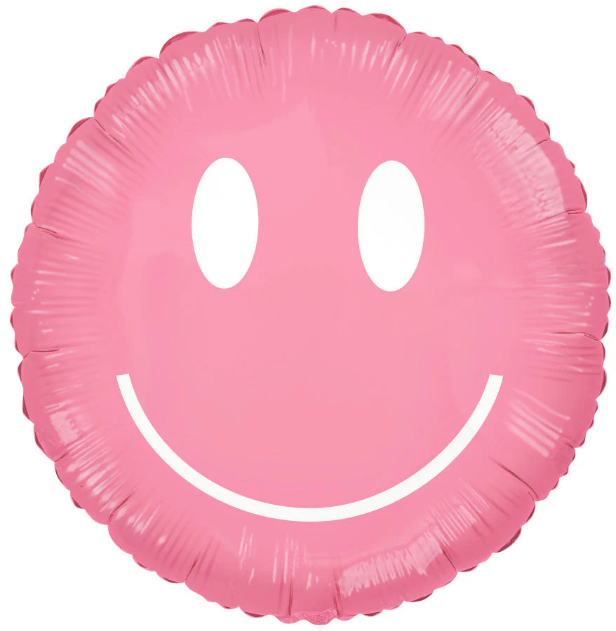 30" Rosy Smile Pink Foil Balloon