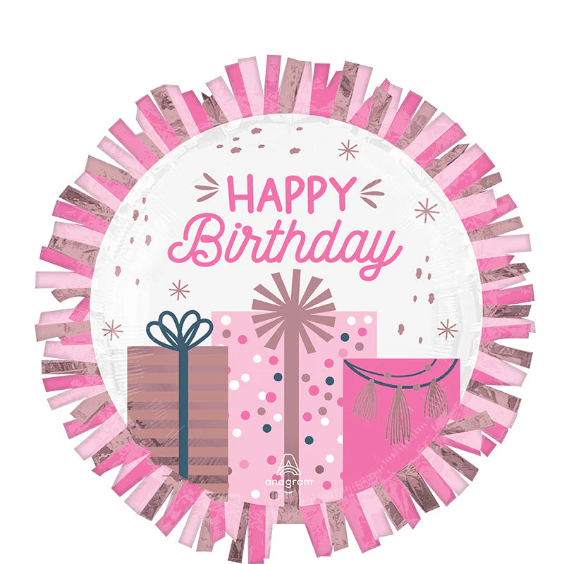 30" SuperShape Pastel Birthday Foil Balloon