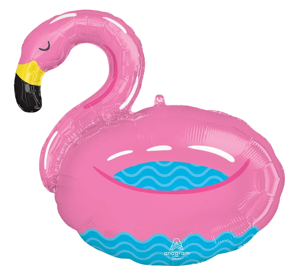 30" Jumbo Pool Party Flamingo Foil Balloon