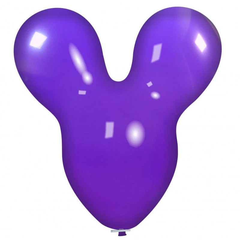 30" Mouse Cattex Brand Standard Purple (1 Piece) Latex Balloons