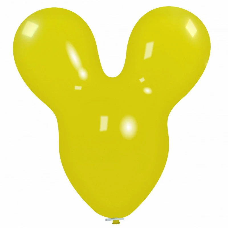 30" Mouse Cattex Brand Standard Yellow (1 Piece) Latex Balloons