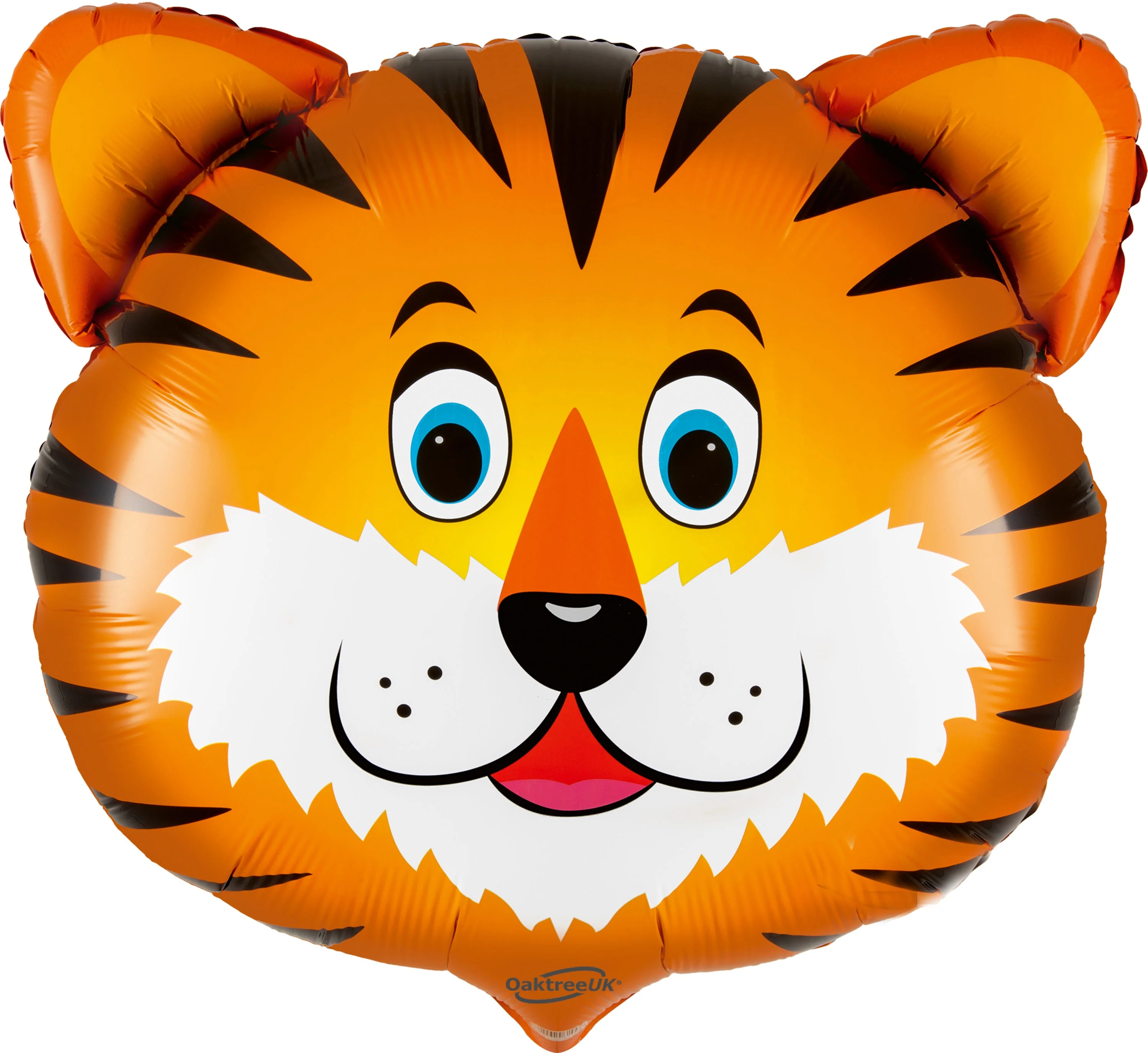 30" Oaktree Brand Tiger Head Packaged Foil Balloon