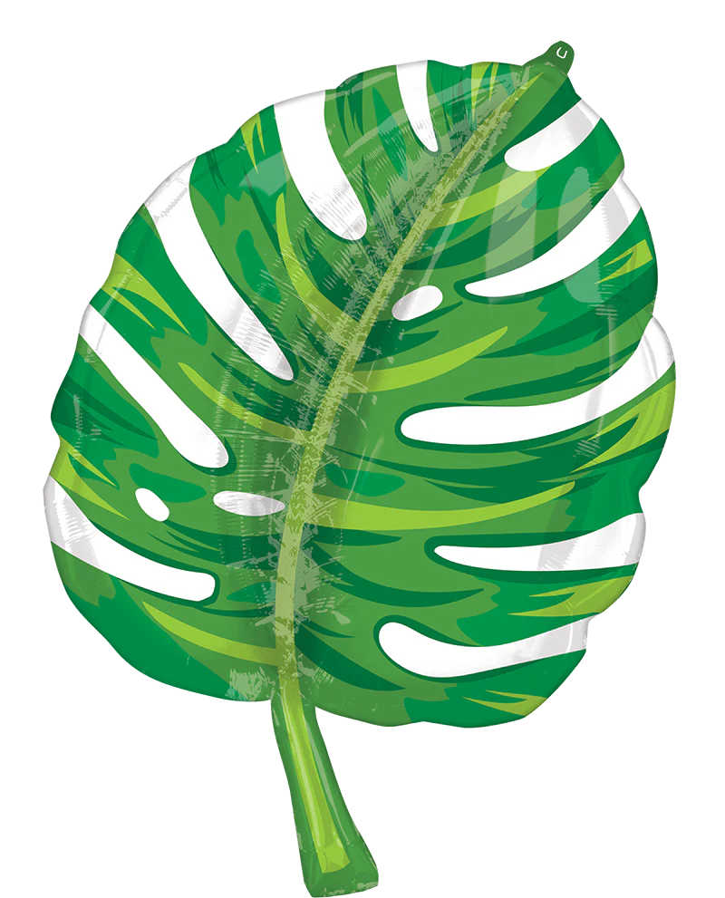 30" SuperShape Monstera Leaf Foil Balloon