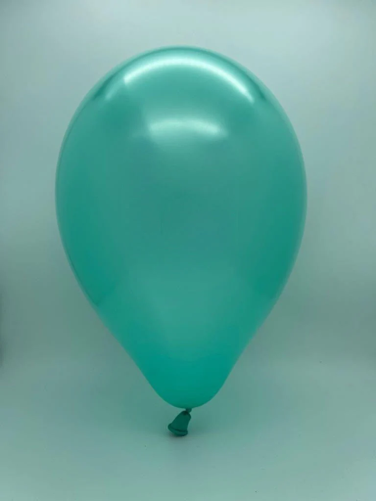 31" Gemar Latex Balloons (Pack of 1) Giant Metallic Aquamarine - Image 2