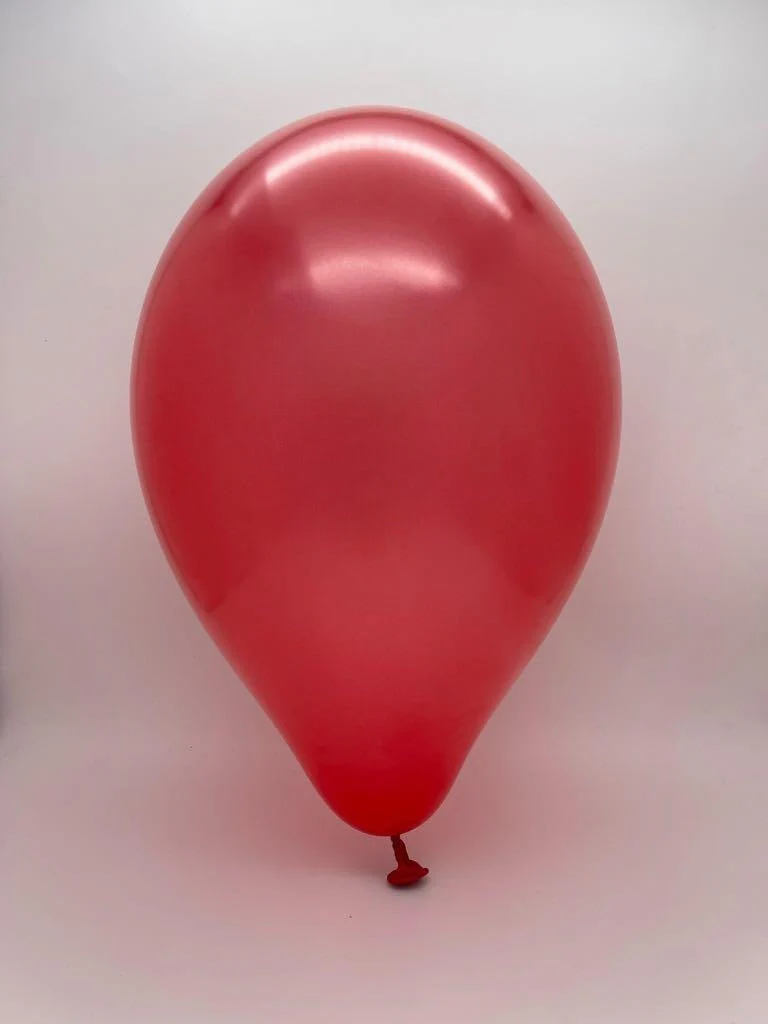 31" Gemar Latex Balloons (Pack of 1) Giant Metallic Deep Red - Image 2