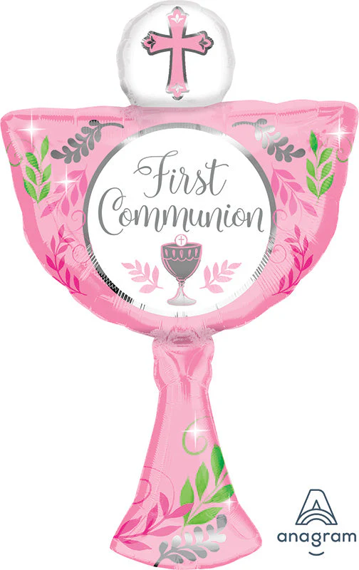 31" Jumbo Communion Day Girl Foil Balloon