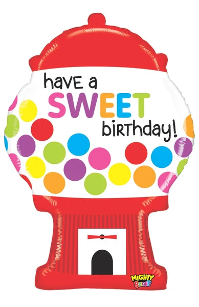 31" Mighty Bright Sweet Gumball Birthday Balloon