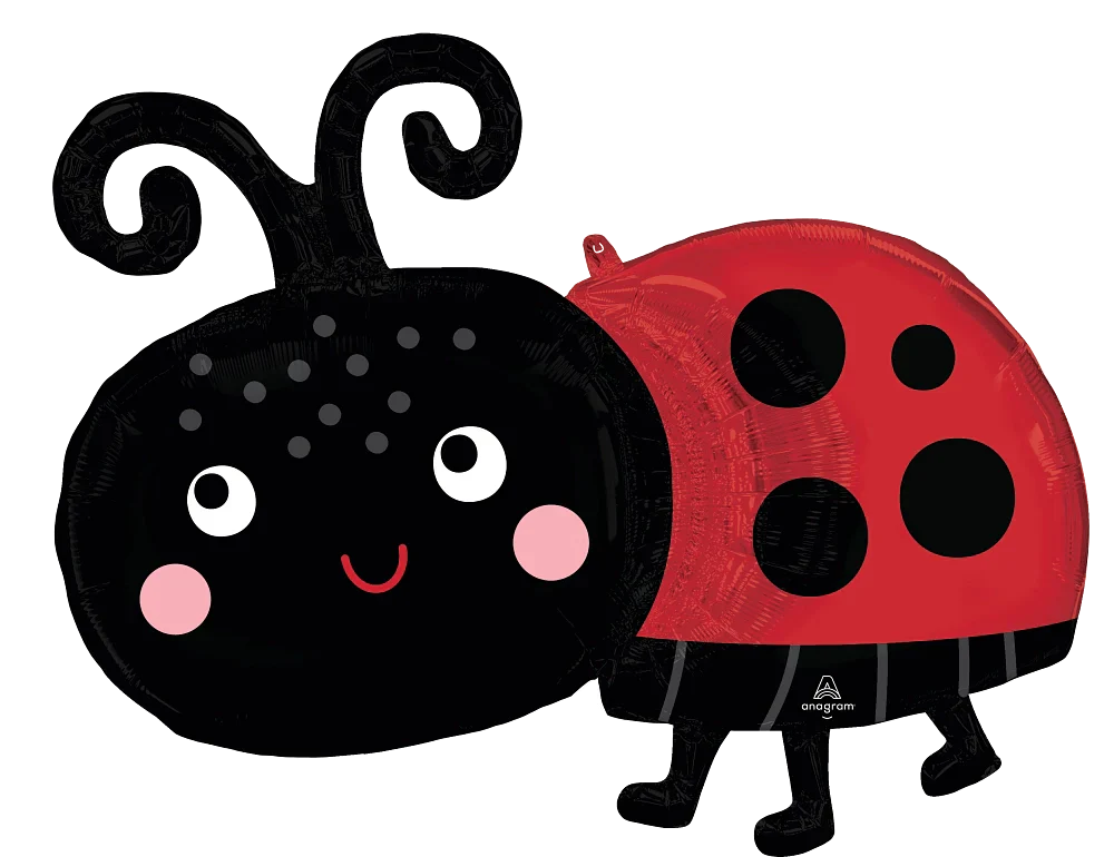 31" Jumbo Happy Ladybug Foil Balloon