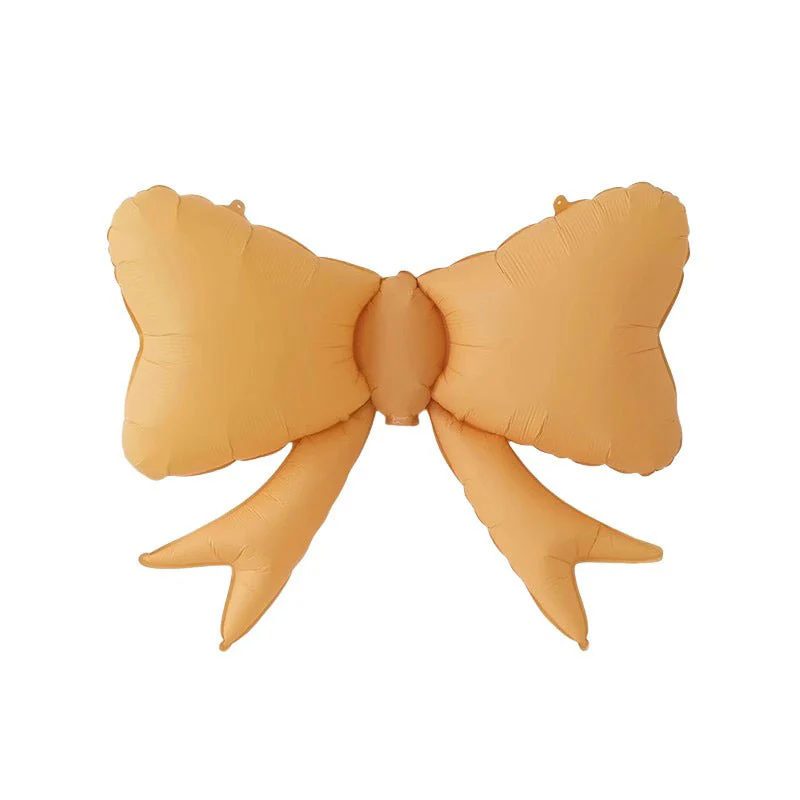 31" Matte Yellow Bowknot Foil Balloon