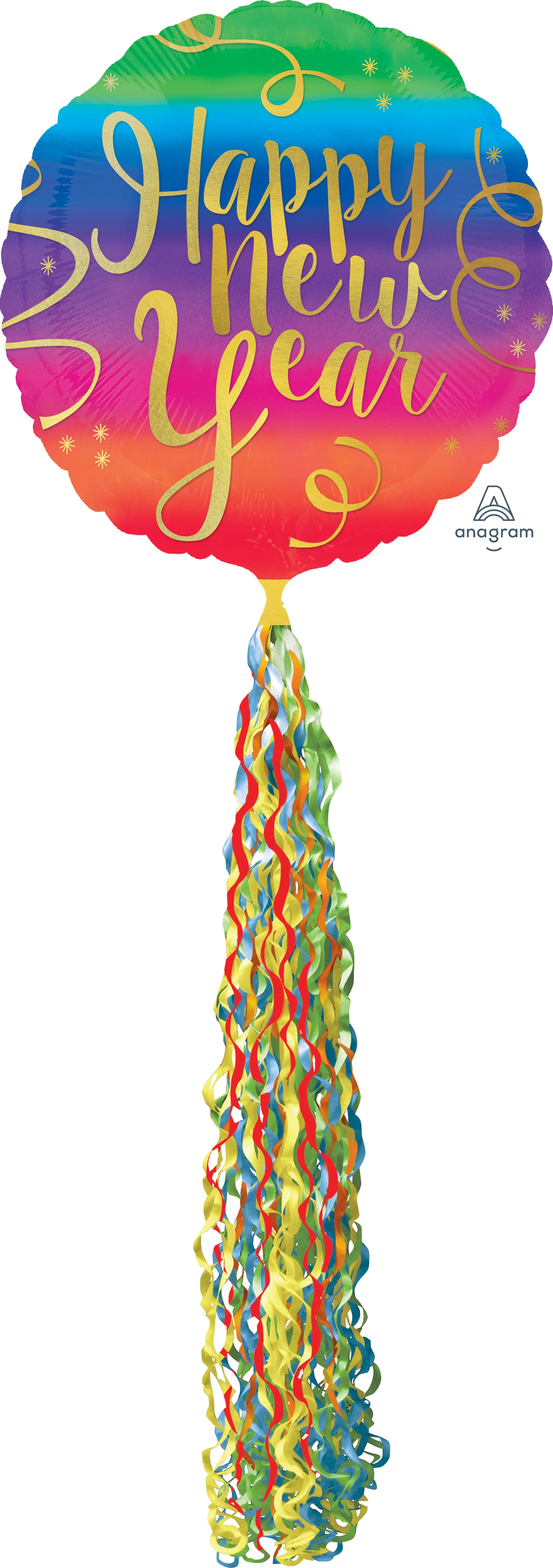 32" Airwalker Colorful New Year Balloon