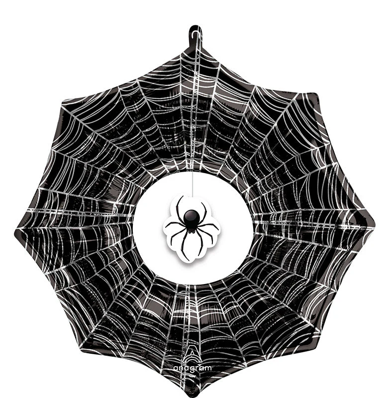 32" Doo-Dads Creepy Spider Web Foil Balloon