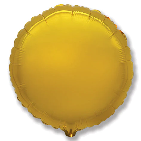 32" Jumbo Metallic Gold Circle Foil Balloon