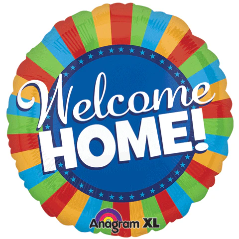 32" Jumbo Welcome Home Blitz Balloon Packaged