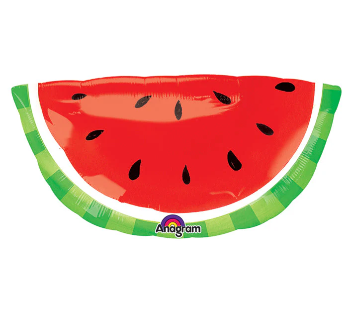 32" SuperShape Watermelon Balloon Packaged