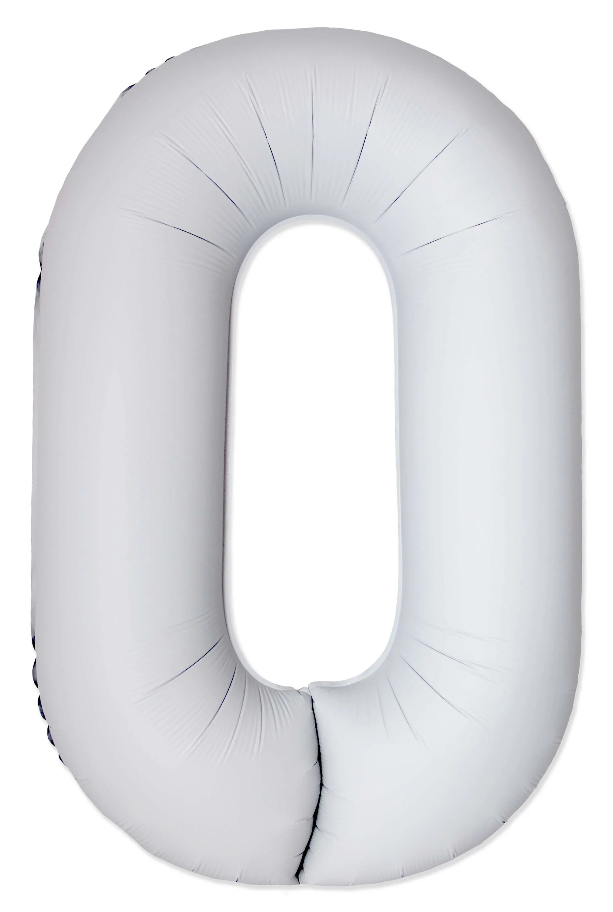 32" Inflated (40" Uninflated Approx) Number "0" Slimmer Design Matte White Brand Flexmetal