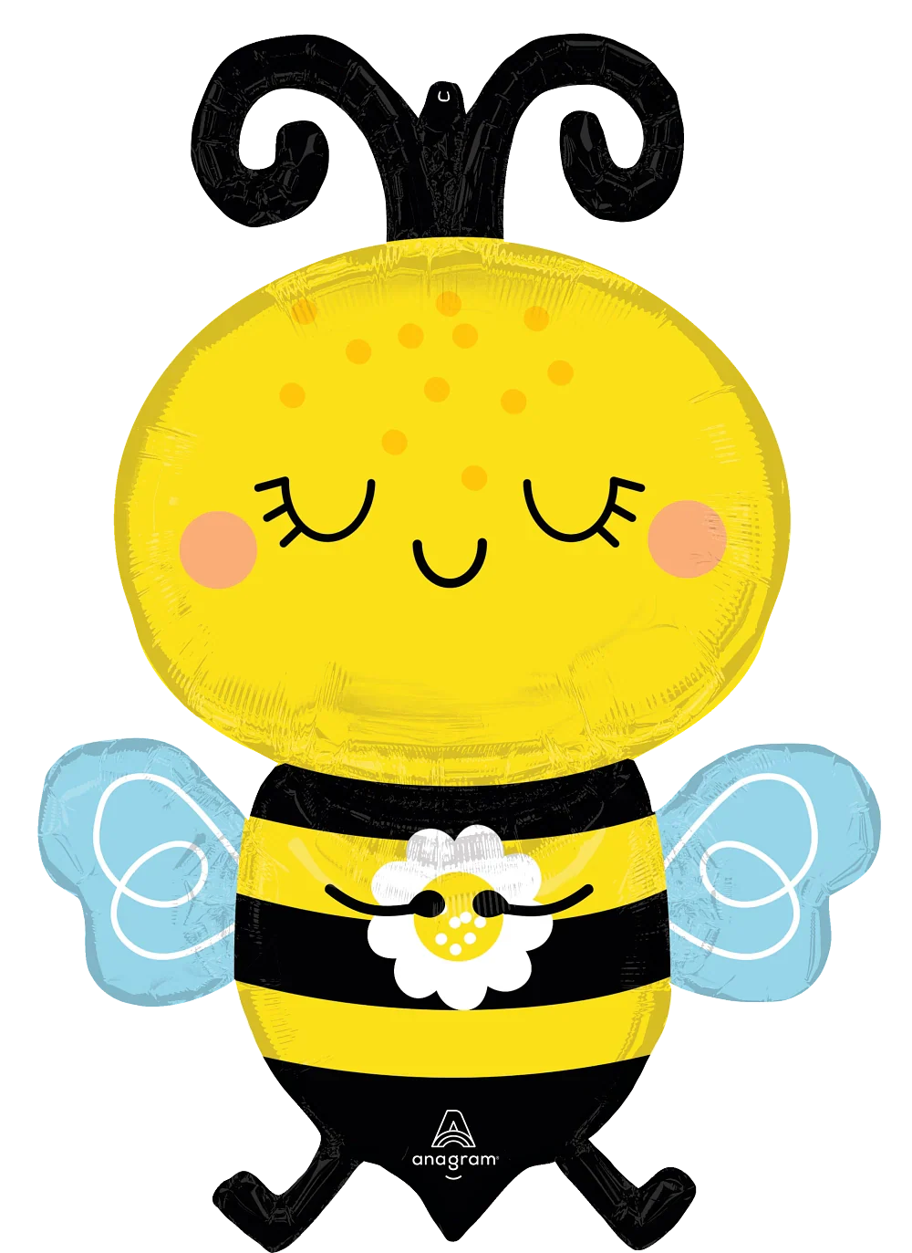 32" Jumbo Happy Bee Foil Balloon