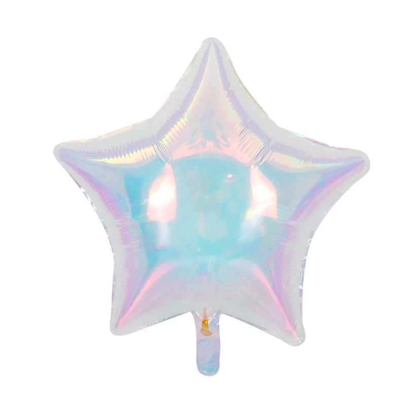 32" Airfill Decor Only Pearl Lustrous Iridescent Star Balloon