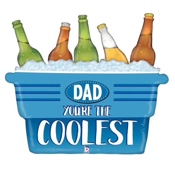 33" Foil Coolest Dad Cooler Foil Balloon
