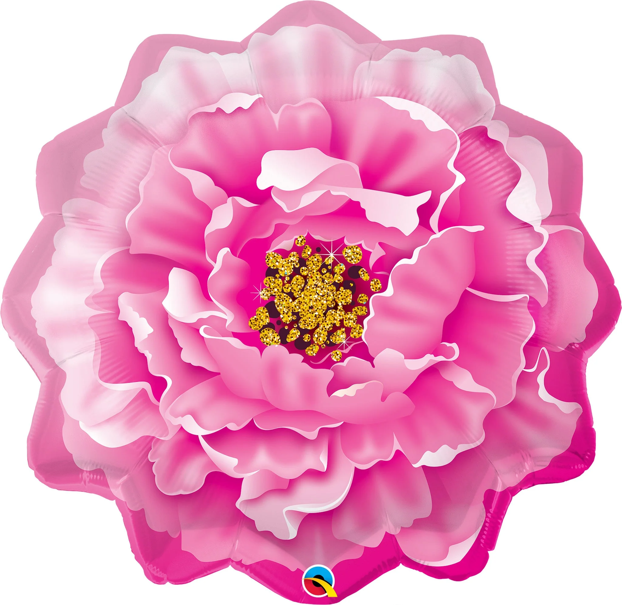 33" Shape Pink Peony Foil Balloon