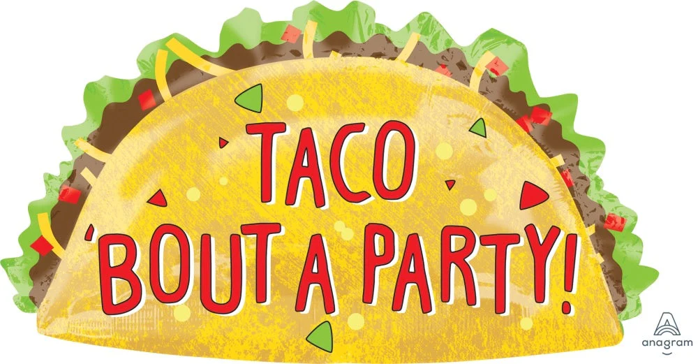 33" Taco Bout A Party Foil Balloon
