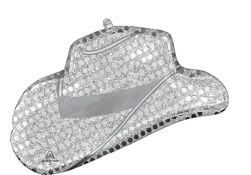 33" Disco Western Hat Foil Balloon