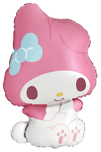 33" Hello Kitty My Melody Foil Balloon