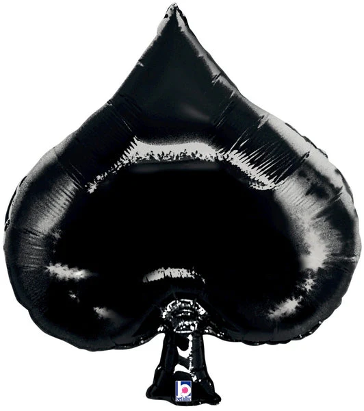 34" Casino Super Shape Spade Mylar Balloon