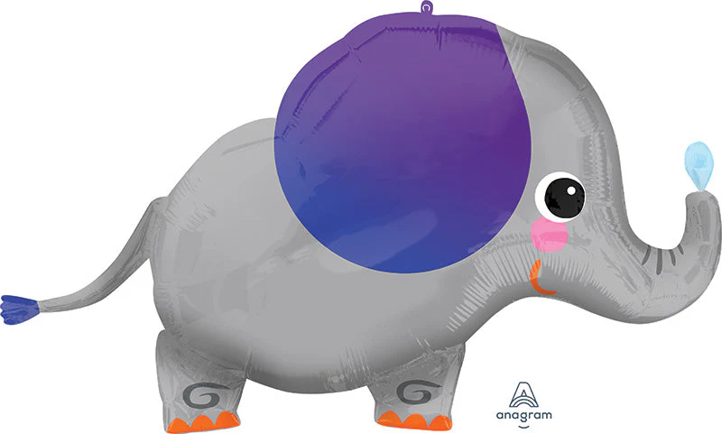 34" Elephant SuperShape Foil Balloon