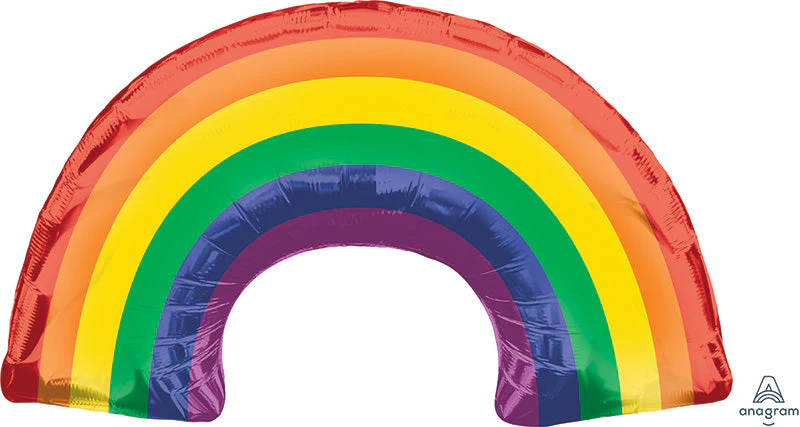 34" Rainbow SuperShape Foil Balloon