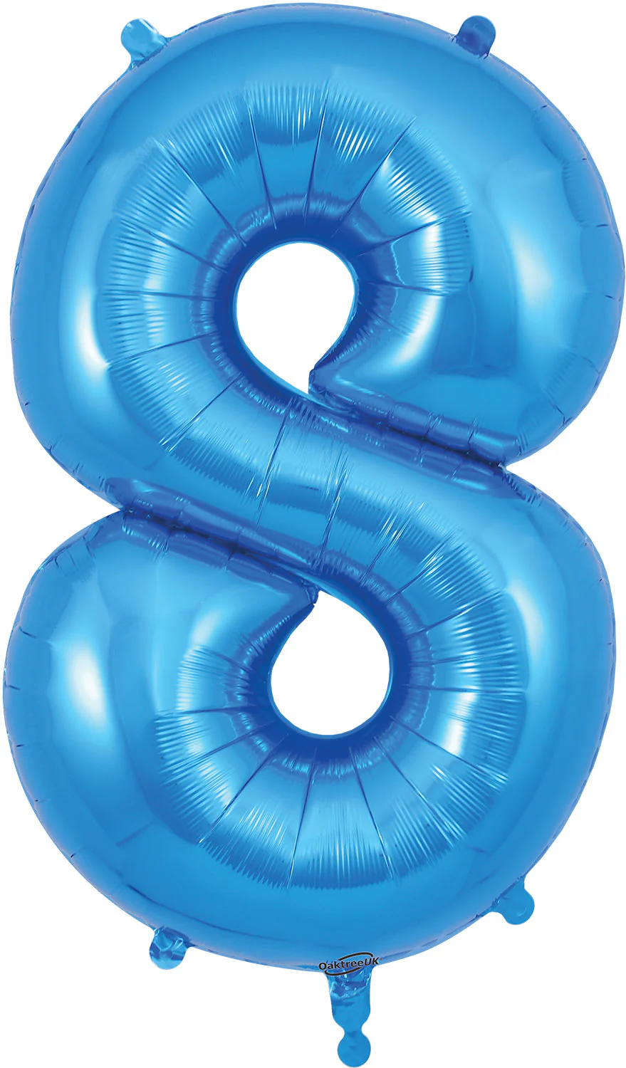 34" SuperShape 8 Blue Balloon