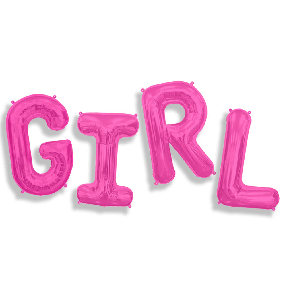 34" Height Northstar Brand Packaged "GIRL" Magenta Letters Set