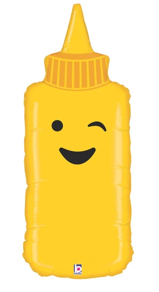 35" Foil Shape Packaged Mustard Balloon