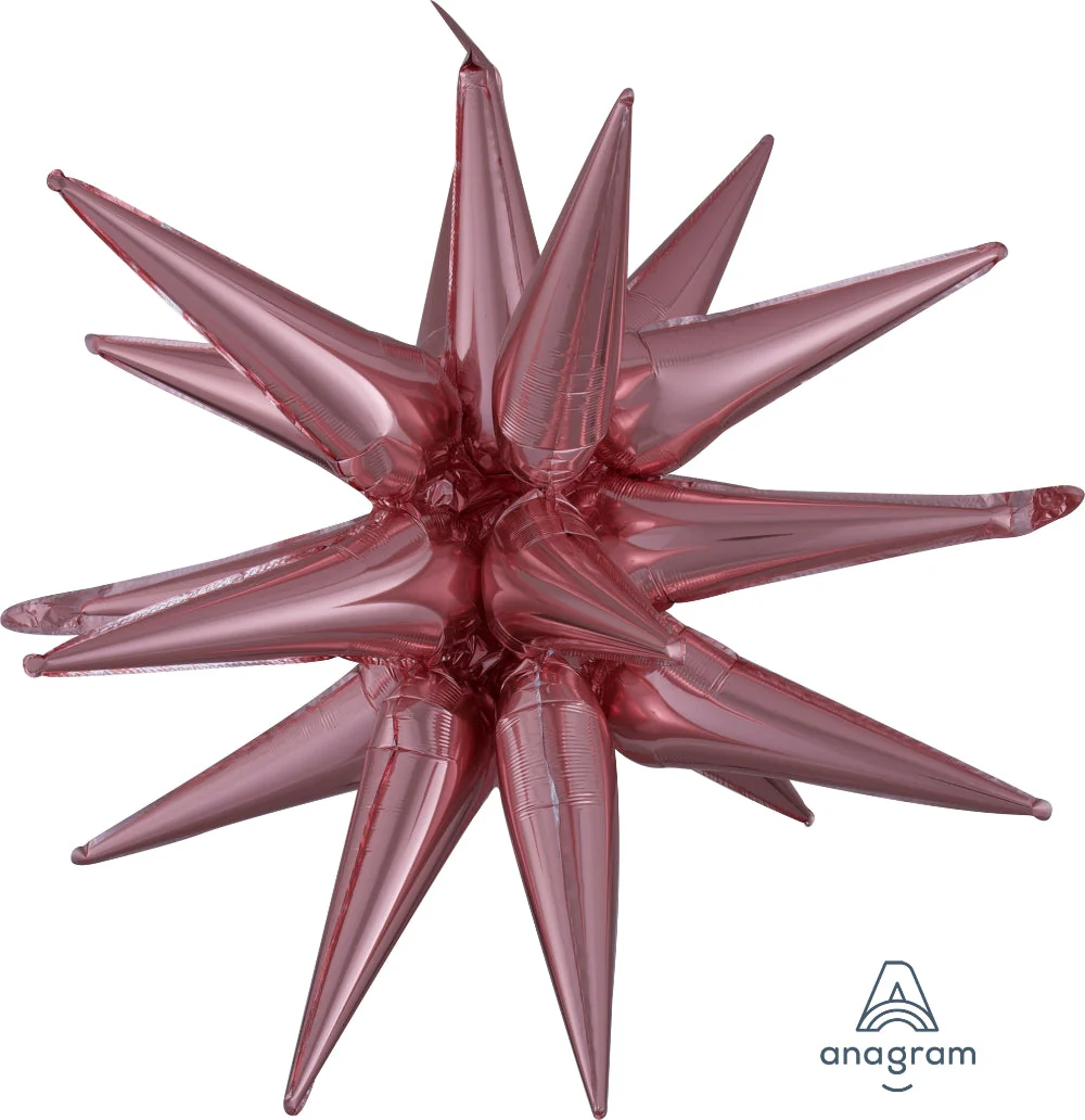 35" Magic Star (One Piece) Large Rose Gold Foil Balloon