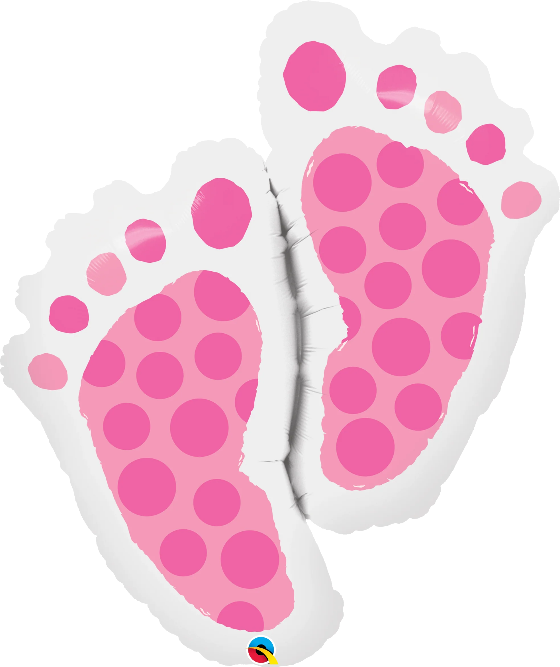 35" Shape Packaged Baby Feet Pink Balloon