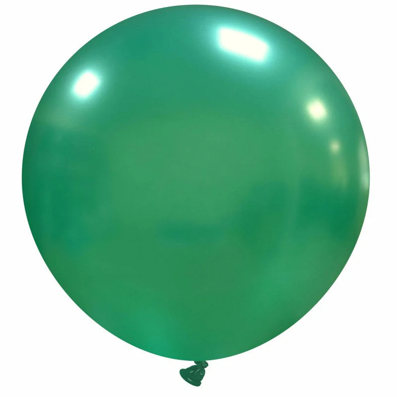 36" Cattex Brand Premium Metal Dark. Green Latex Balloons