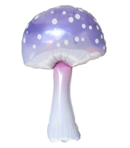 35" Magic Mushroom Foil/Mylar Purple